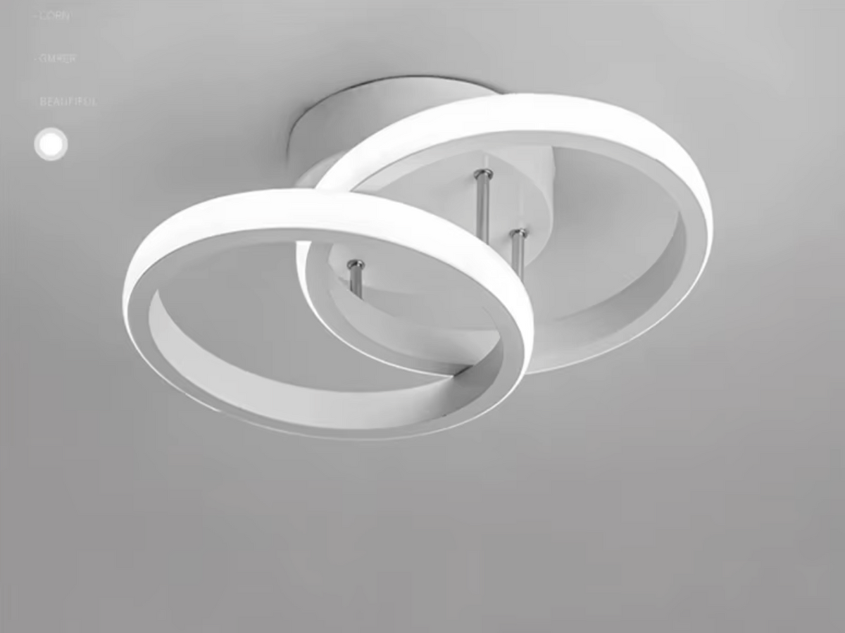 Nowoczesna lampa sufitowa LED żyrandol – geometryczna oprawa w stylu modern