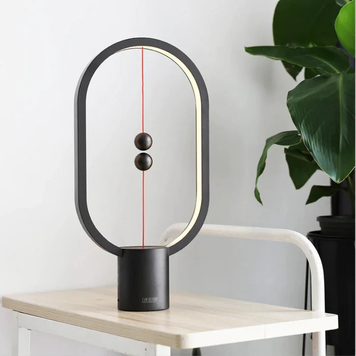 Nowoczesna lampka LED z magnetycznym włącznikiem – designerska lampa biurkowa z efektem lewitacji