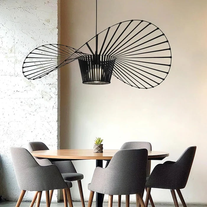 Nowoczesna lampa wisząca żyrandol – rzeźbiarska forma w spiralnym kształcie