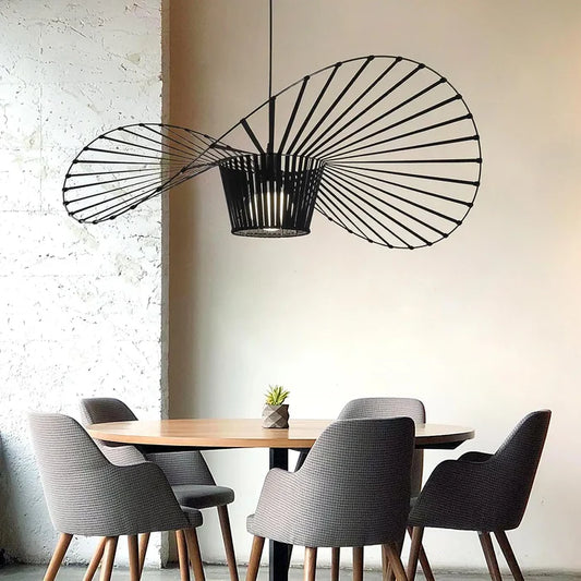 Nowoczesna lampa wisząca żyrandol – rzeźbiarska forma w spiralnym kształcie