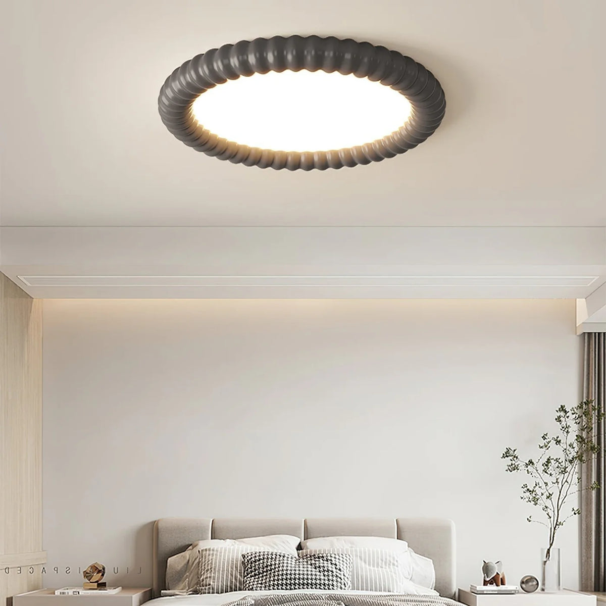 Nowoczesna Lampa sufitowa Plafoniera LED z Dekoracyjnym Obramowaniem