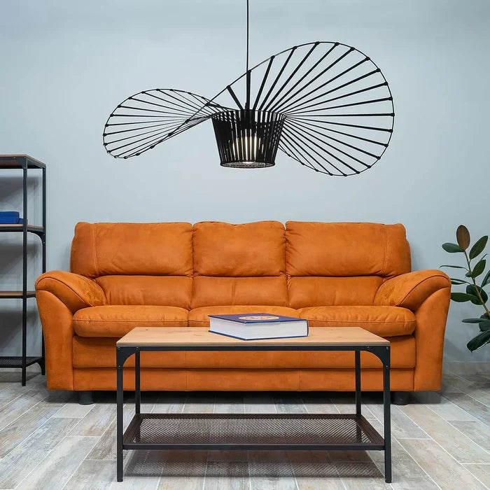 Nowoczesna lampa wisząca żyrandol – rzeźbiarska forma w spiralnym kształcie