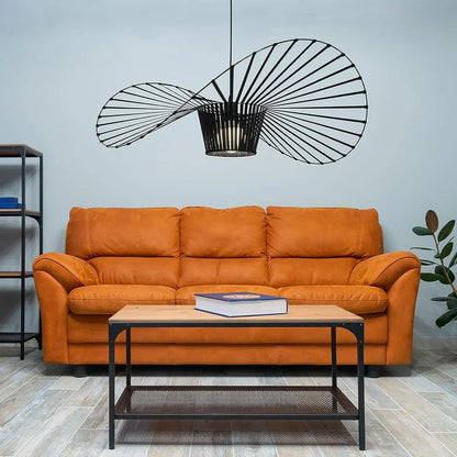 Nowoczesna lampa wisząca żyrandol – rzeźbiarska forma w spiralnym kształcie