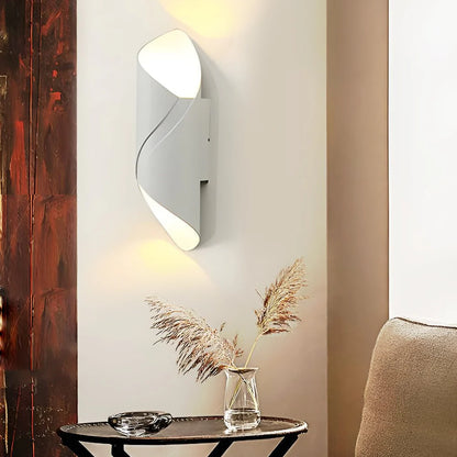 Nowoczesny Wodoodporny Kinkiet LED – Spiralny Design