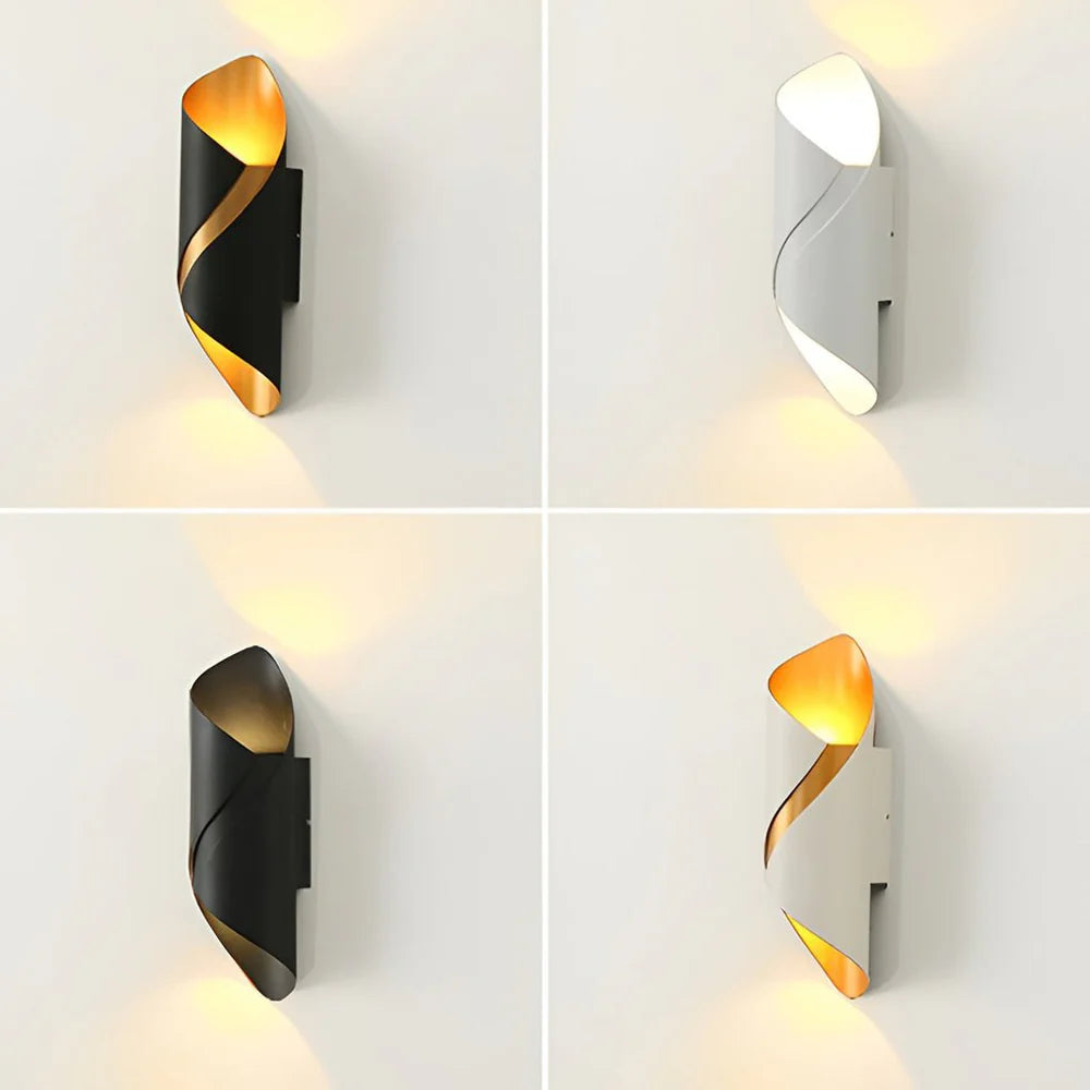 Nowoczesny Wodoodporny Kinkiet LED – Spiralny Design