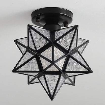 Geometryczna lampa sufitowa w kształcie gwiazdy – nowoczesny plafon dekoracyjny