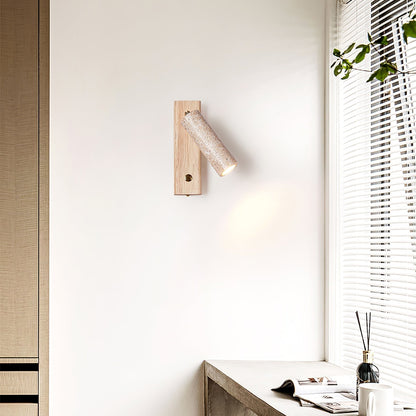 Cylindryczna lampa ścienna Ornoria z trawertynu 15