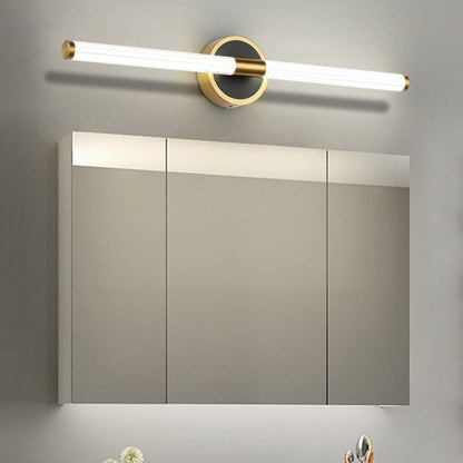 Designerska liniowa lampa ścienna Arisha nad lustro 2