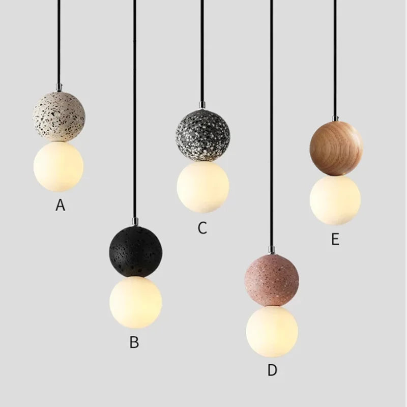 Lampa Wisząca LED „Podwójna Kula”