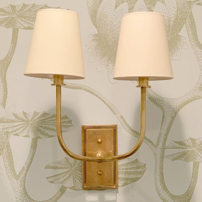 Lampa ścienna Esther z tkaninowym kloszem 2