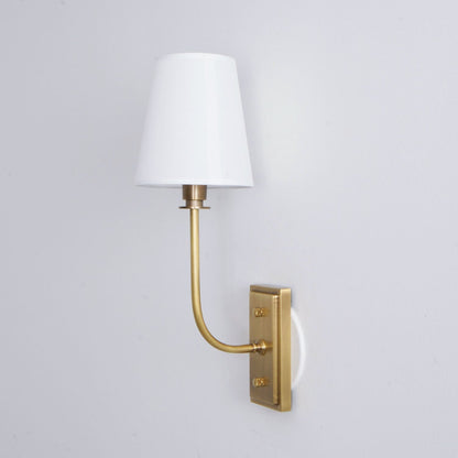 Lampa ścienna Esther z tkaninowym kloszem 20