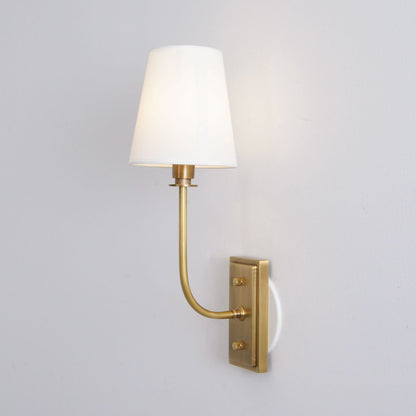 Lampa ścienna Esther z tkaninowym kloszem 21