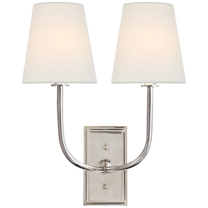 Lampa ścienna Esther z tkaninowym kloszem 28