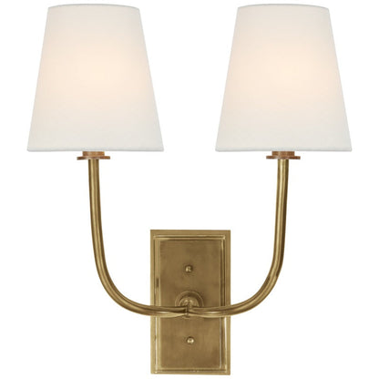 Lampa ścienna Esther z tkaninowym kloszem 34