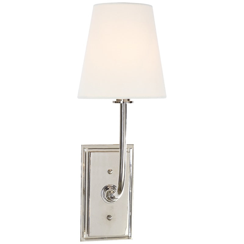 Lampa ścienna Esther z tkaninowym kloszem 41