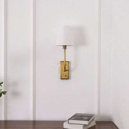 Lampa ścienna Esther z tkaninowym kloszem 7
