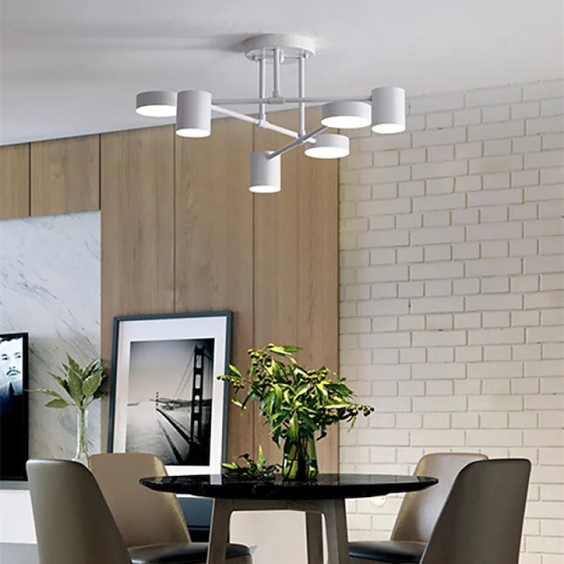 Lampa sufitowa Arisha o nowoczesnym okrągłym designie, czarna/biała/złota, do salonu, metalowa 5