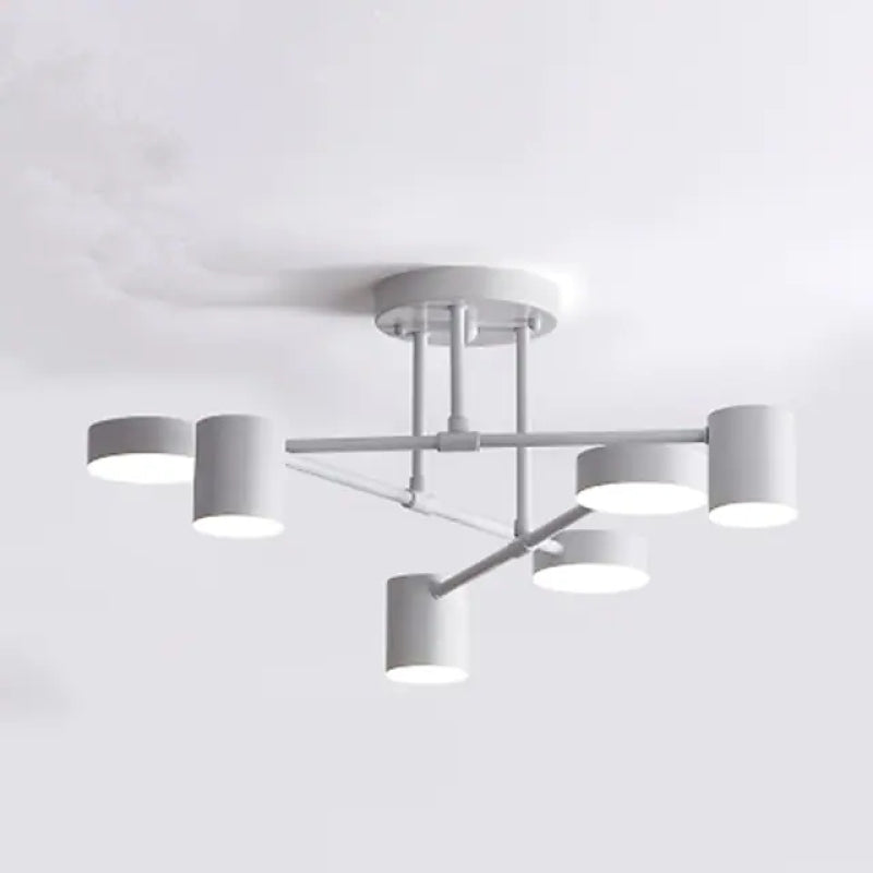 Lampa sufitowa Arisha o nowoczesnym okrągłym designie, czarna/biała/złota, do salonu, metalowa 6