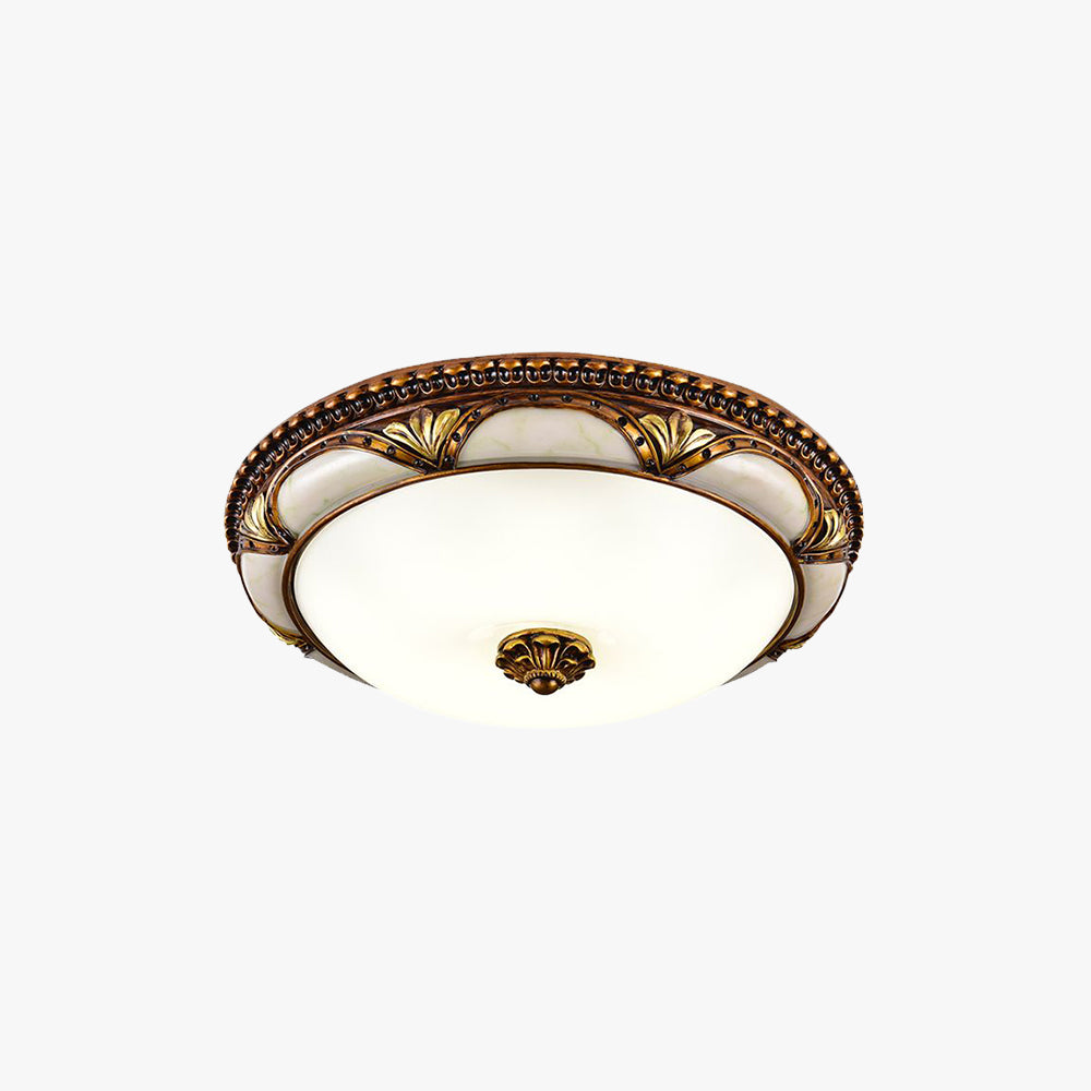 Lampa sufitowa Epoch Floral w stylu retro, kolor antyczny mosiądz 1