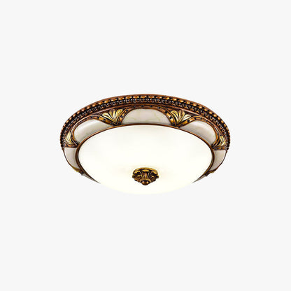 Lampa sufitowa Epoch Floral w stylu retro, kolor antyczny mosiądz 1