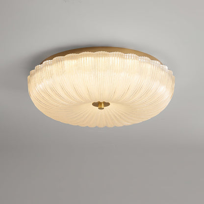 Lampa sufitowa Halo ze szkła ryflowanego 14