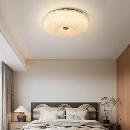 Lampa sufitowa Halo ze szkła ryflowanego 2