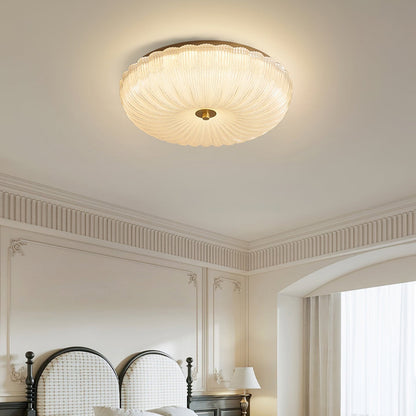 Lampa sufitowa Halo ze szkła ryflowanego 4
