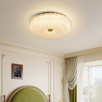 Lampa sufitowa Halo ze szkła ryflowanego 6