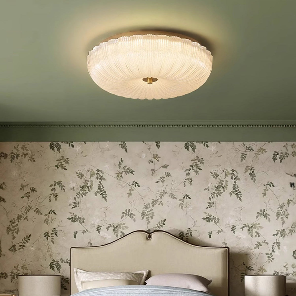 Lampa sufitowa Halo ze szkła ryflowanego 8