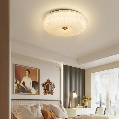 Lampa sufitowa Halo ze szkła ryflowanego 9