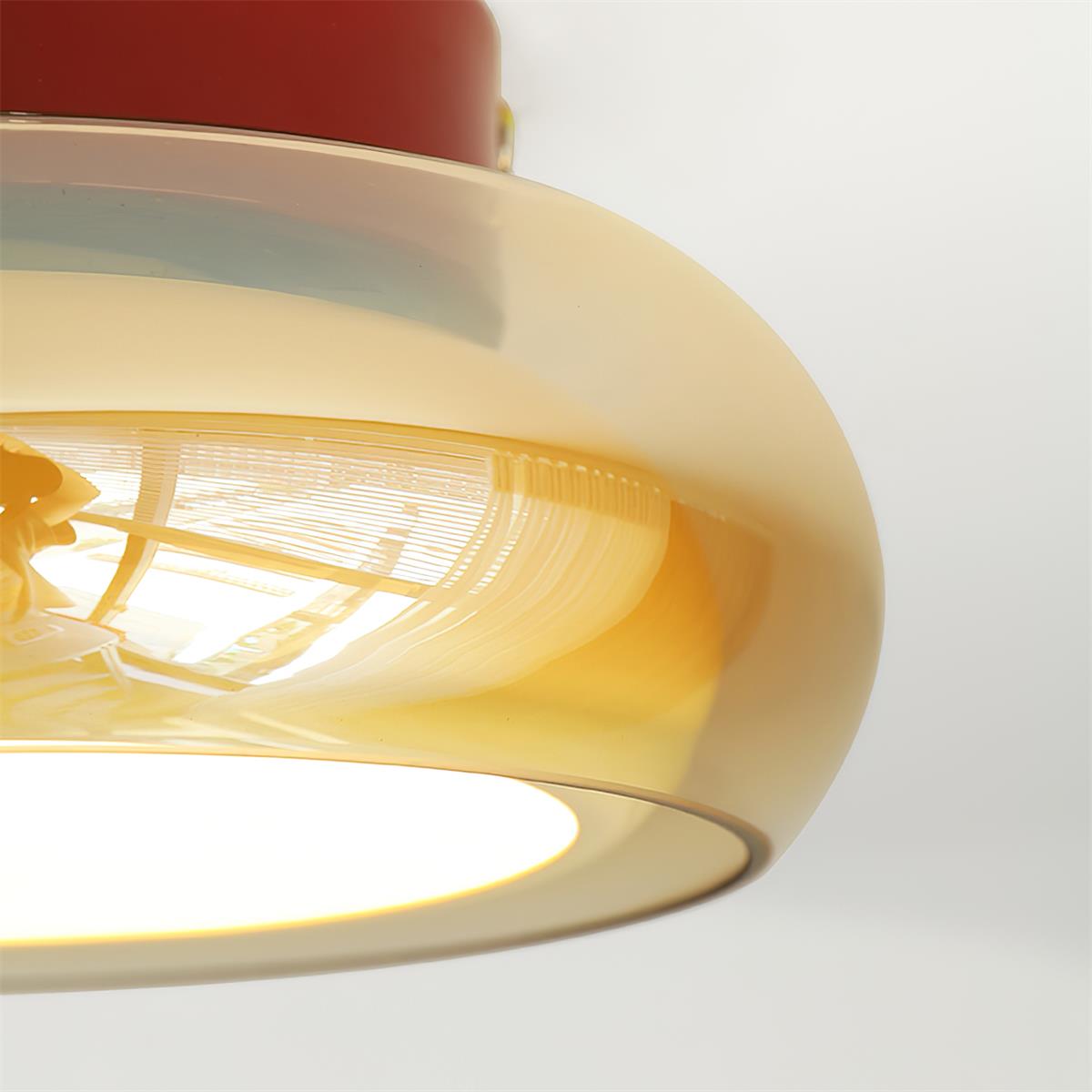 Lampa sufitowa June Retro Glass Flush Mount 13