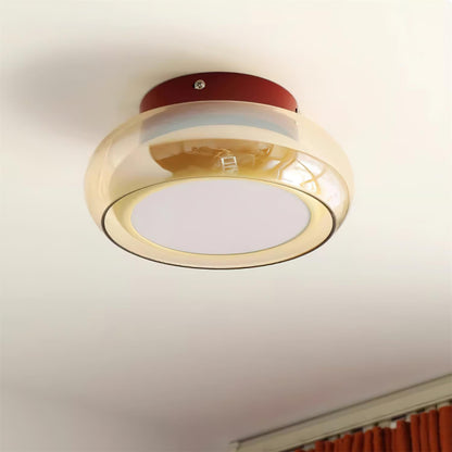 Lampa sufitowa June Retro Glass Flush Mount 9