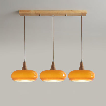 Lampa wisząca Charlotte drewniana 1/2/3 punkty świetlne 10