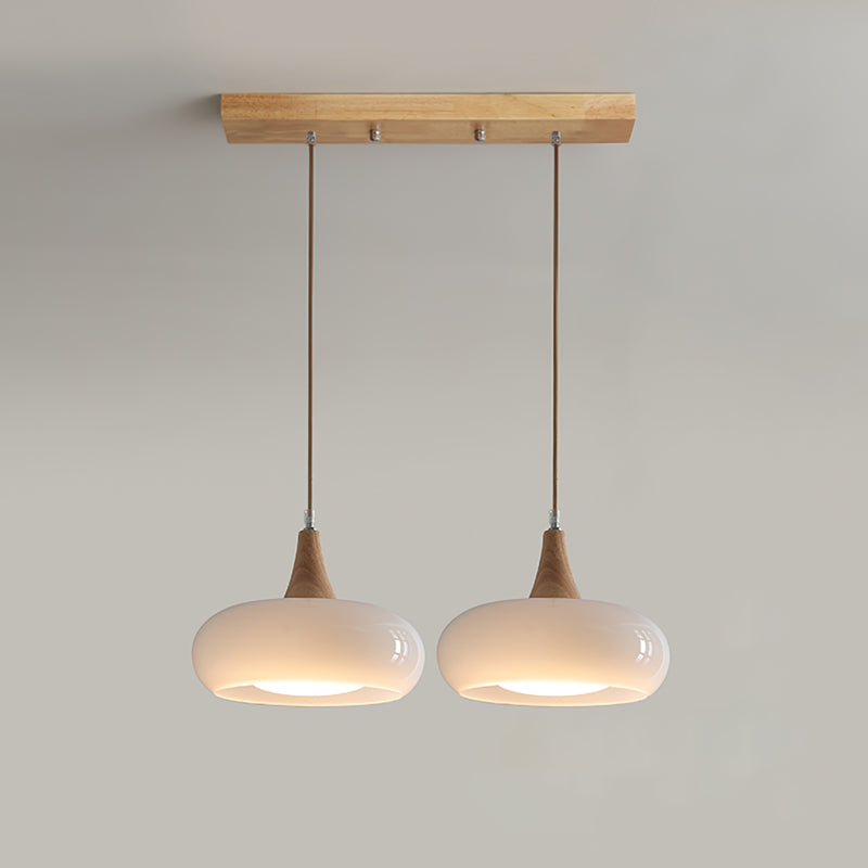 Lampa wisząca Charlotte drewniana 1/2/3 punkty świetlne 11