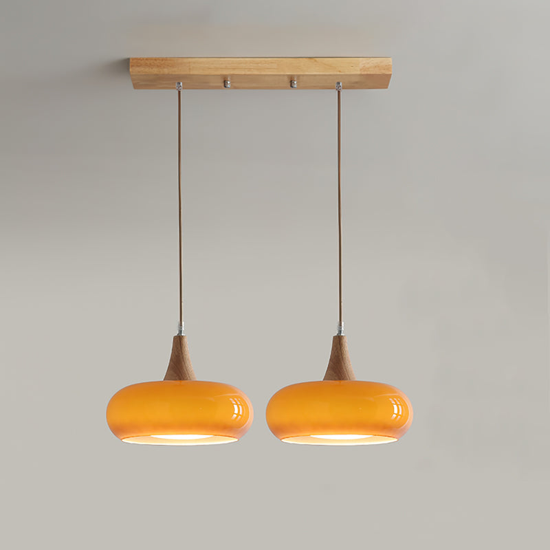Lampa wisząca Charlotte drewniana 1/2/3 punkty świetlne 12