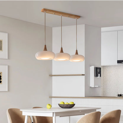 Lampa wisząca Charlotte drewniana 1/2/3 punkty świetlne 5