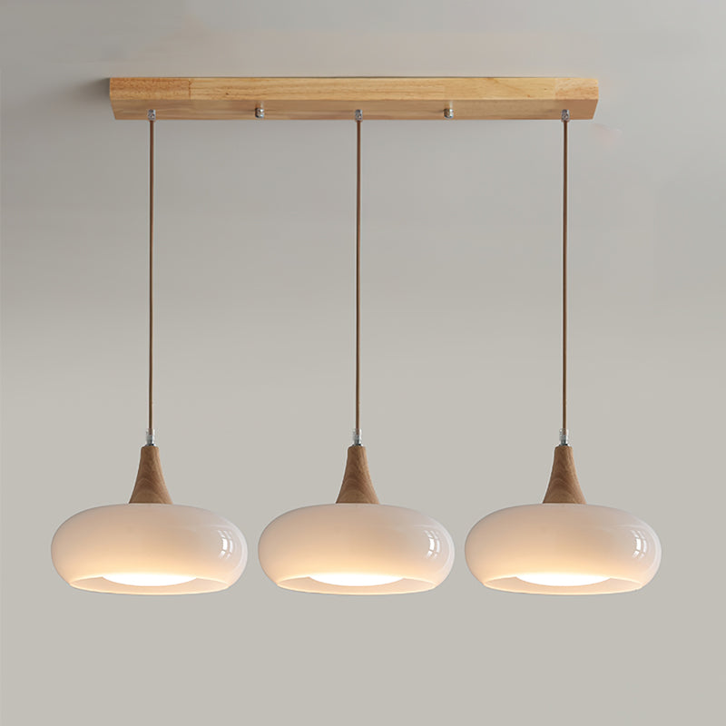 Lampa wisząca Charlotte drewniana 1/2/3 punkty świetlne 7