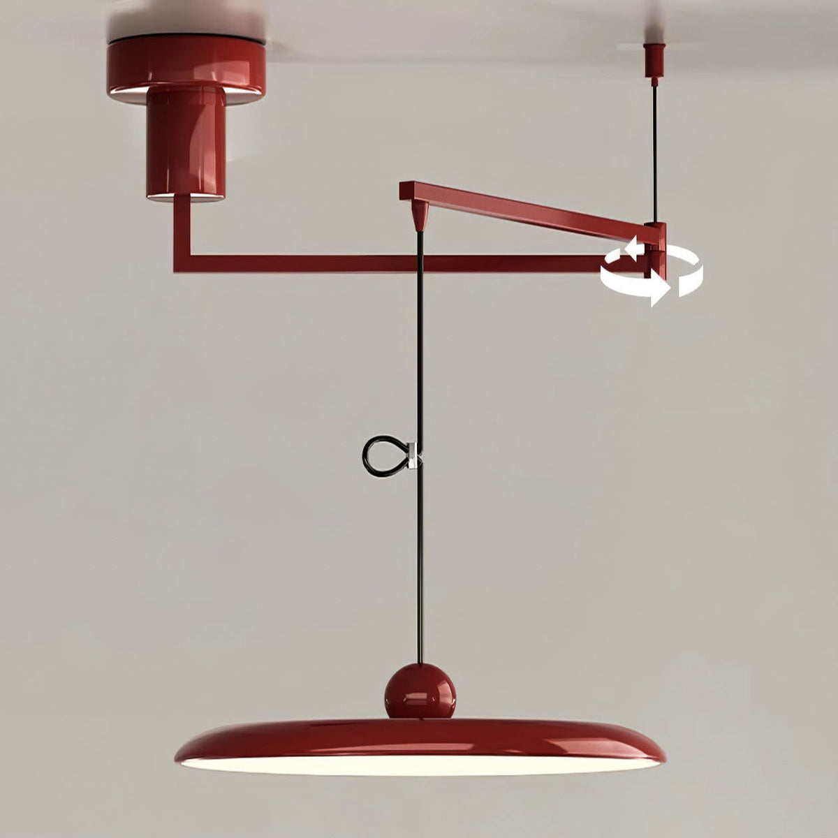 Lampa wisząca Flux Morandi z regulowanym ramieniem 22