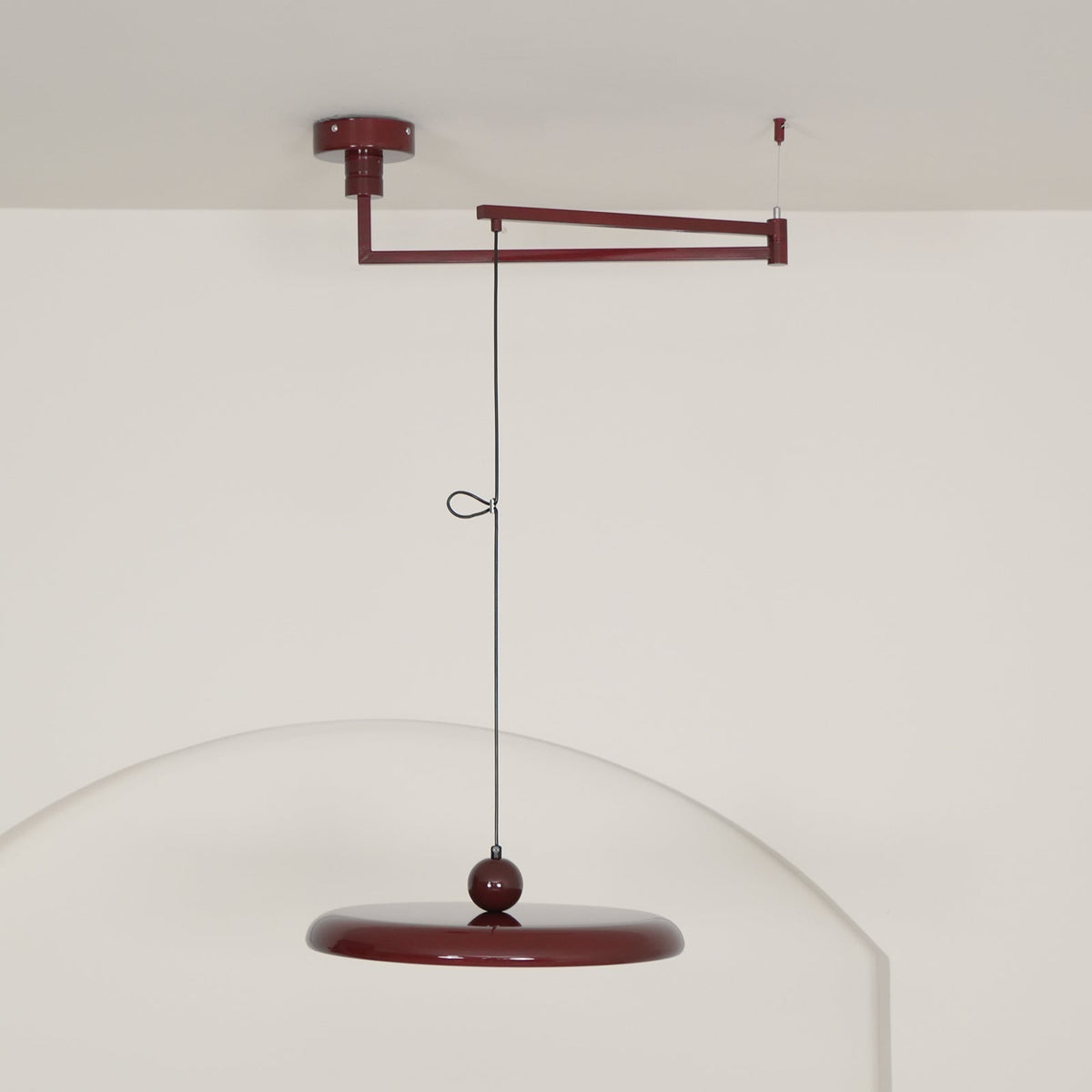 Lampa wisząca Flux Morandi z regulowanym ramieniem 25