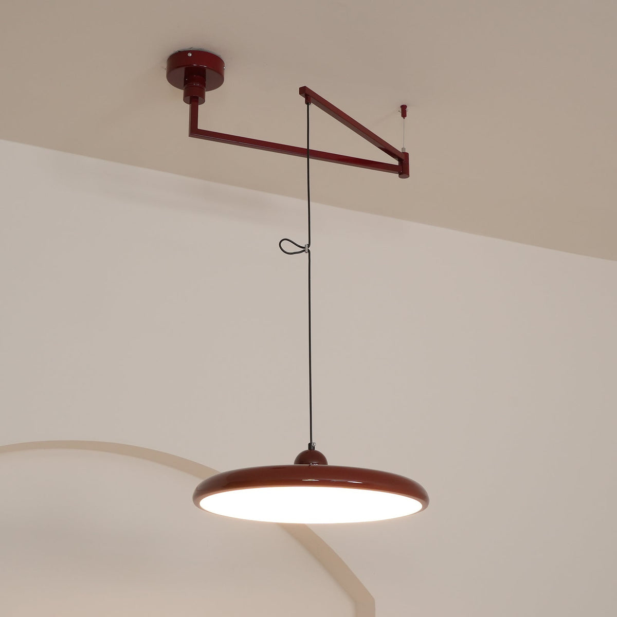 Lampa wisząca Flux Morandi z regulowanym ramieniem 27