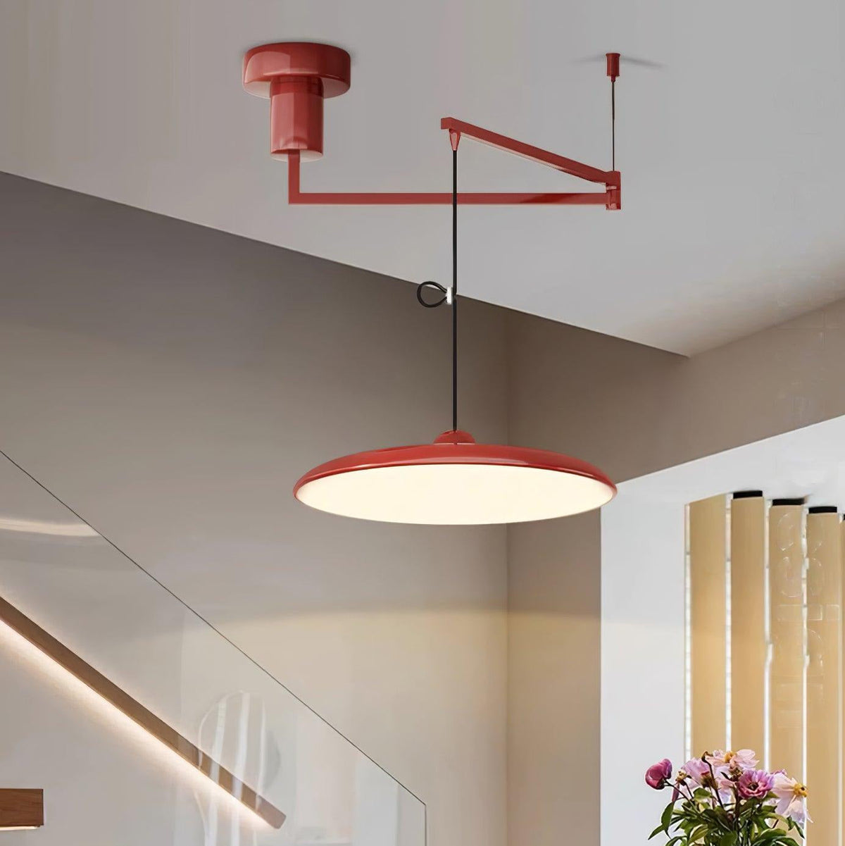 Lampa wisząca Flux Morandi z regulowanym ramieniem 9