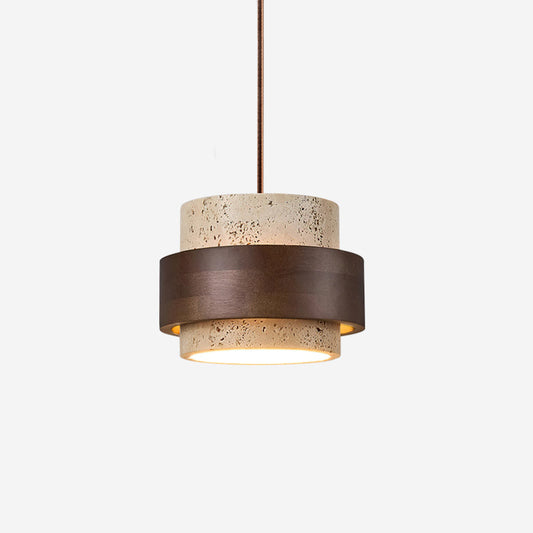 Lampa wisząca Perra z trawertynu 1