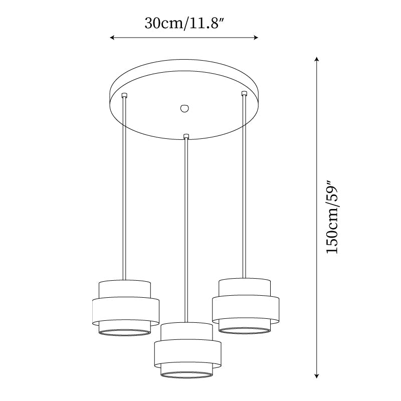 Lampa wisząca Perra z trawertynu 10