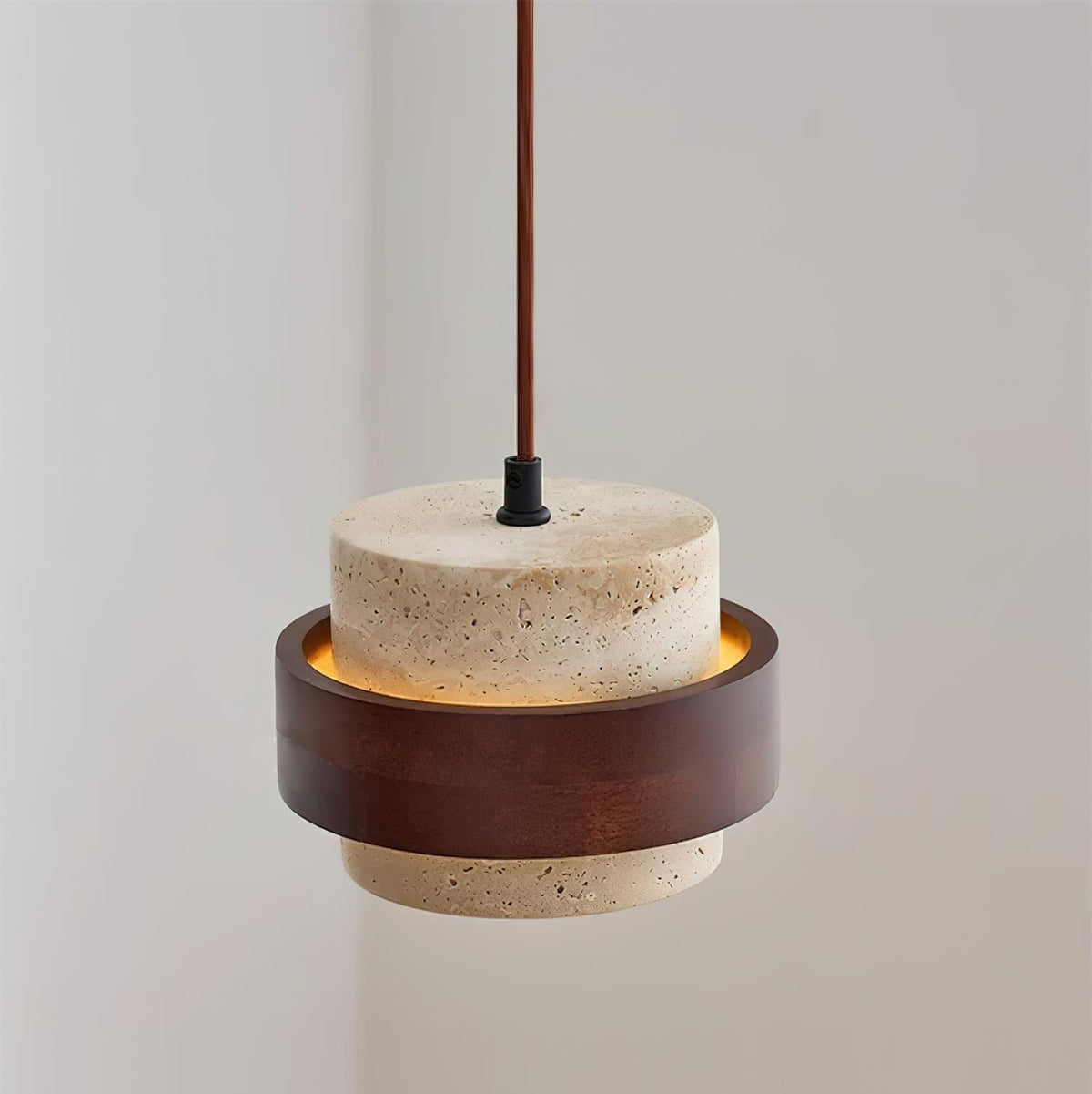 Lampa wisząca Perra z trawertynu 13