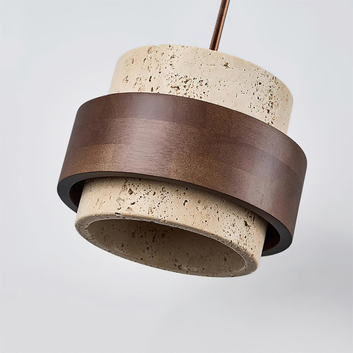 Lampa wisząca Perra z trawertynu 17