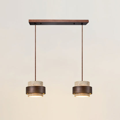 Lampa wisząca Perra z trawertynu 20