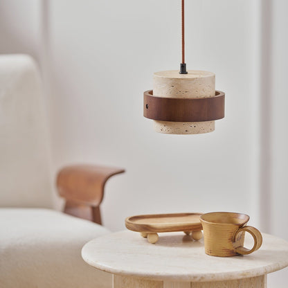 Lampa wisząca Perra z trawertynu 28