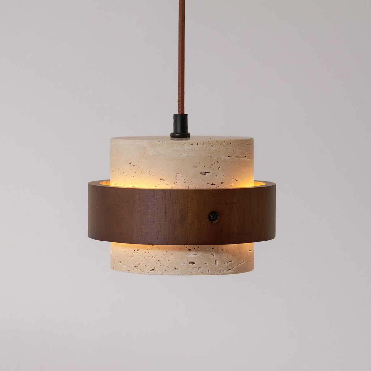 Lampa wisząca Perra z trawertynu 30
