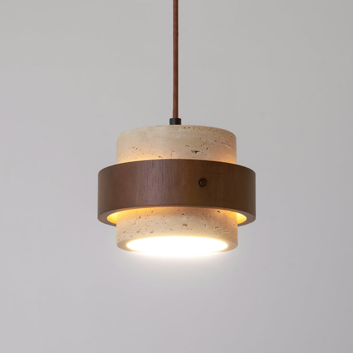 Lampa wisząca Perra z trawertynu 31