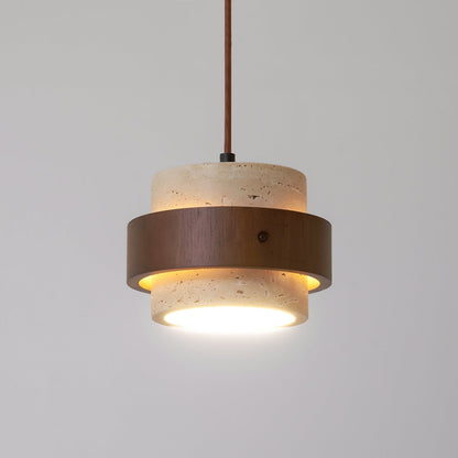 Lampa wisząca Perra z trawertynu 31